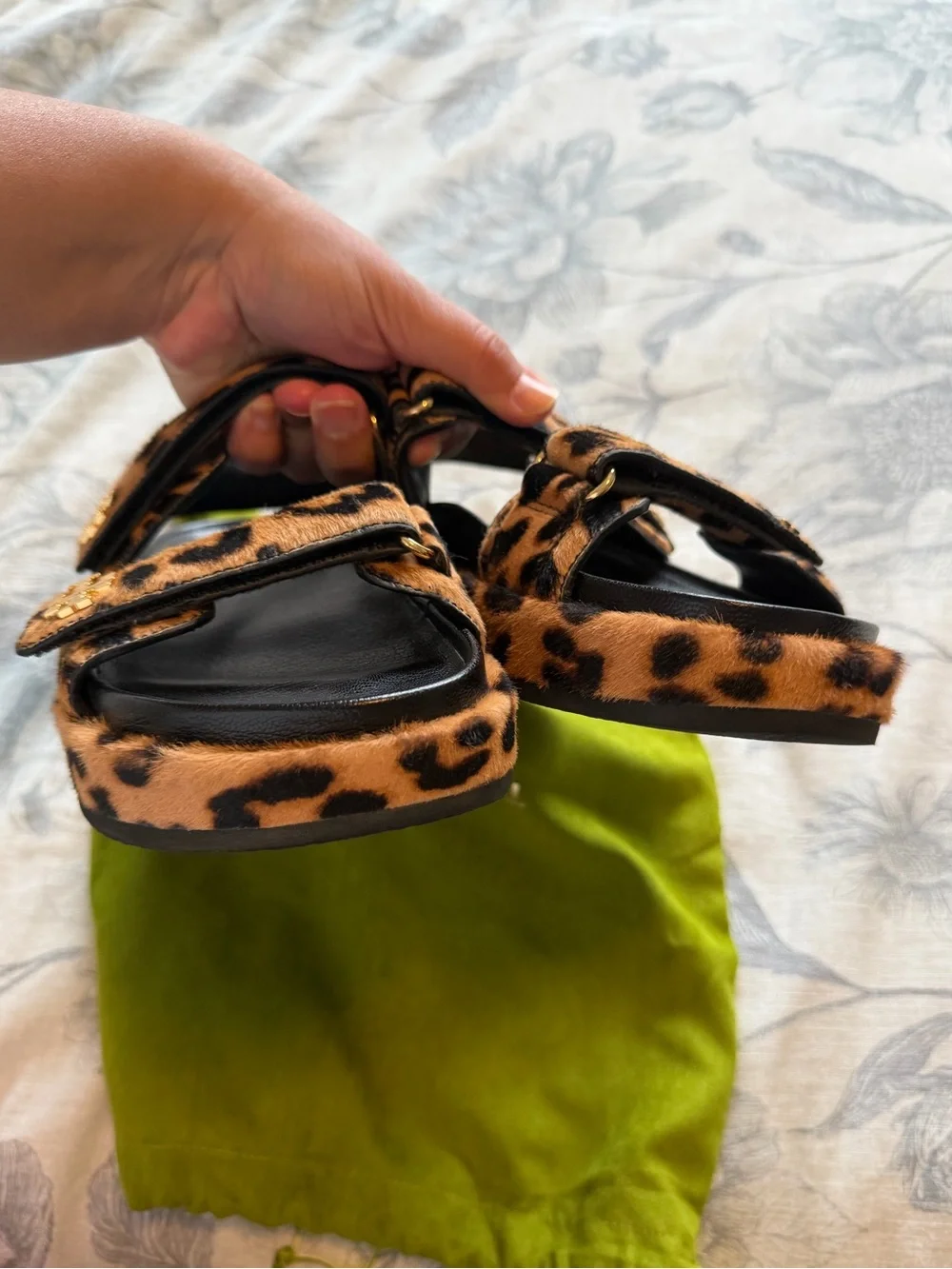 Tory Burch Kira Sport Sandals in Leopard Print